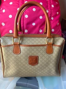 Celine Tan Brown Authentic Vintage